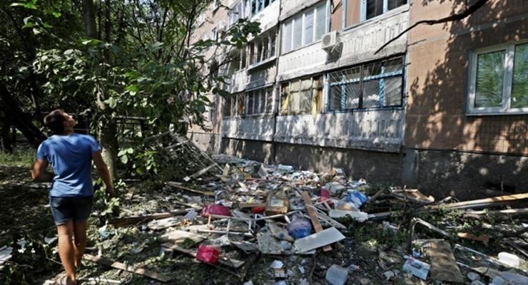 В Донецке остаются обесточенными более трех тысяч домов и выставочный комплекс