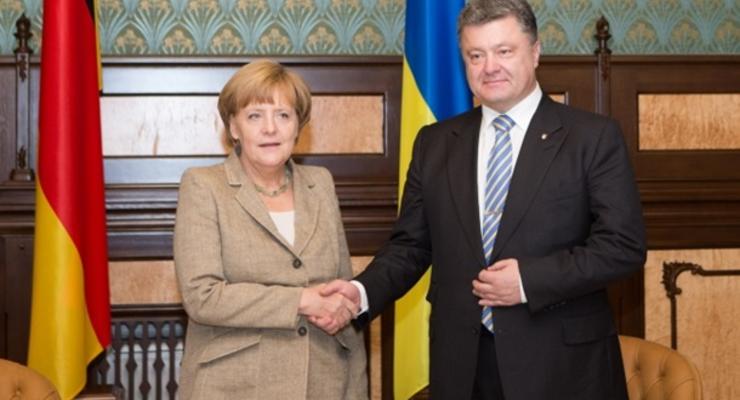 Порошенко и Меркель скоординировали действия перед заседанием ЕС