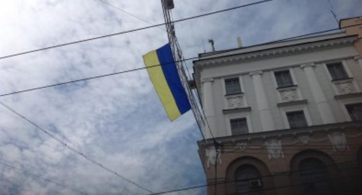 Инцидентом с украинской символикой в Харькове занялось МВД