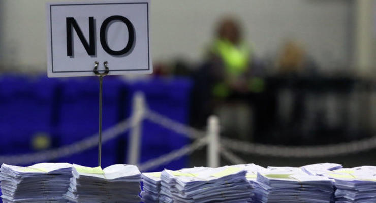 Подсчет голосов в Шотландии завершен: лидируют сторонники союза с Британией