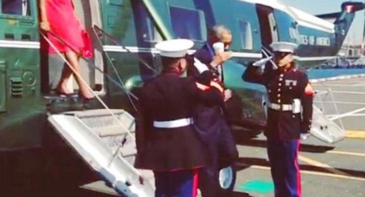 Латте-салют. Интернет возмутился тем, как Обама отдал честь солдатам