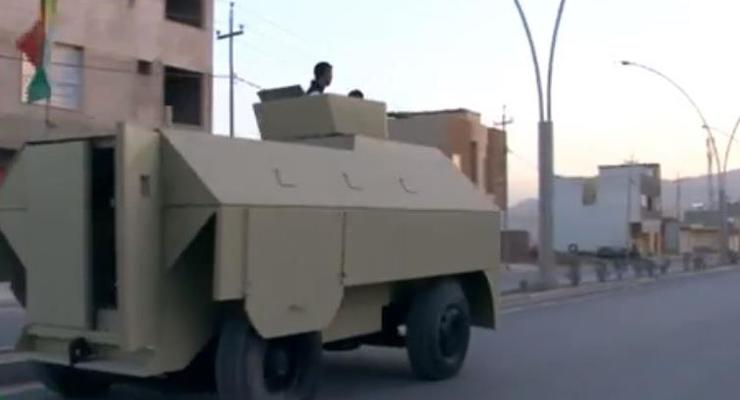 В Ираке кузнец построил бронемашину для борьбы с Исламским государством
