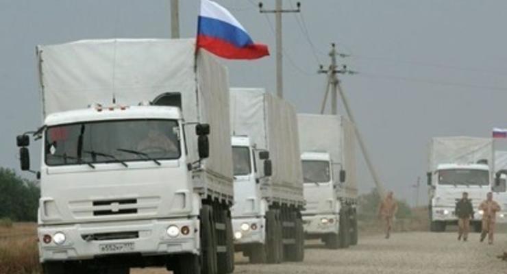 Колонна с российской гуманитарной помощью прибыла в Воронежскую область