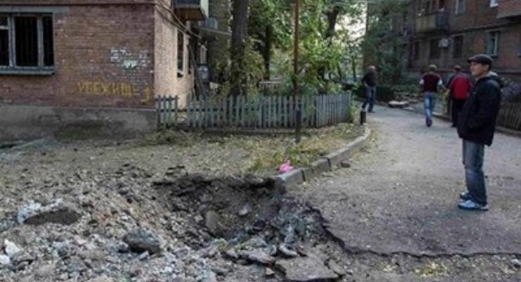 В результате боев в Донецке повреждены и разрушены ряд домов