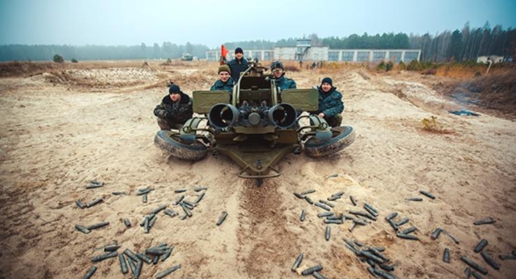 Как бойцы Нацгвардии осваивают новую зенитную установку ЗУ-23-2 (фото, видео)
