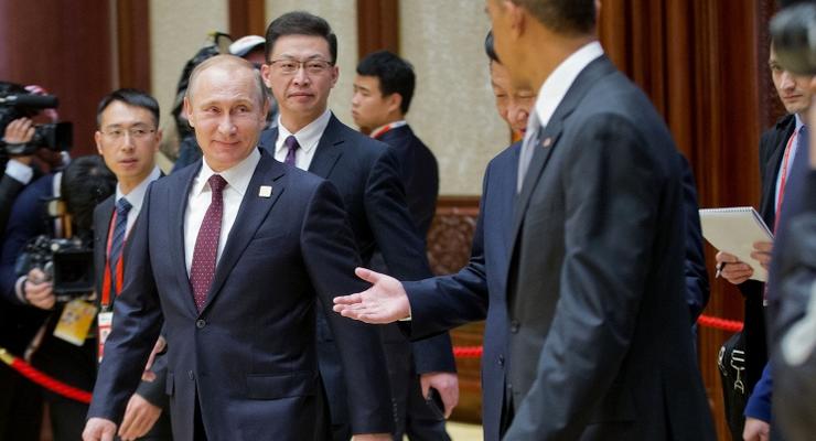 Путин и Обама кратко поговорили об Украине в Пекине