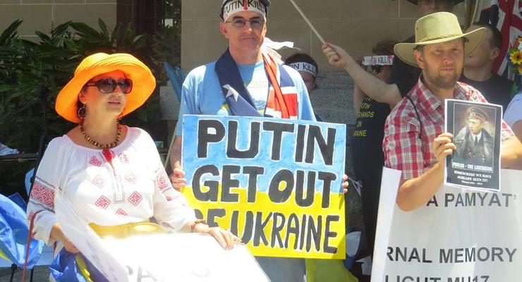 В Австралии митинговали против приезда Путина на G20