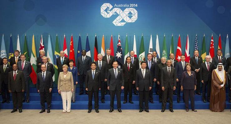 19 против одного: лучшие фото саммита G20 в Брисбене