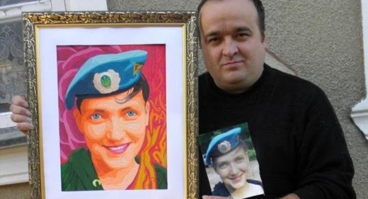Одесский художник вылепил из пластилина портрет Надежды Савченко
