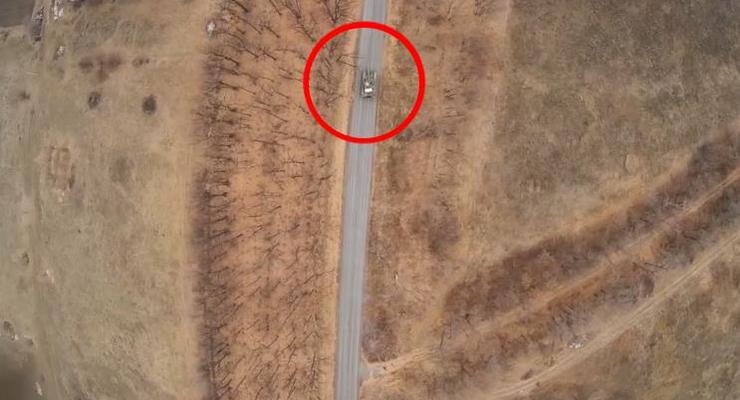 Охота за танком. Обнародовано видео с украинского беспилотника