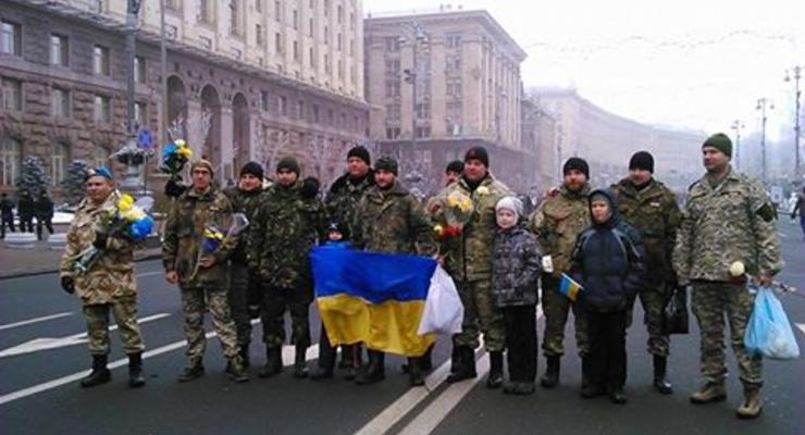 В столице прошел парад бойцов батальона Киев