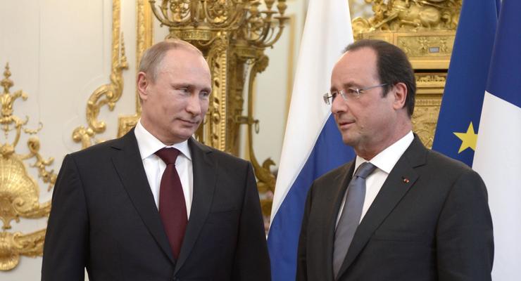 Путин: Визит Олланда в Москву пойдет на пользу решению кризиса в Украине