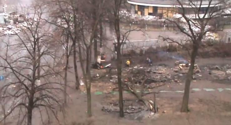 В сети появилось новое видео расстрела активистов на Институтской