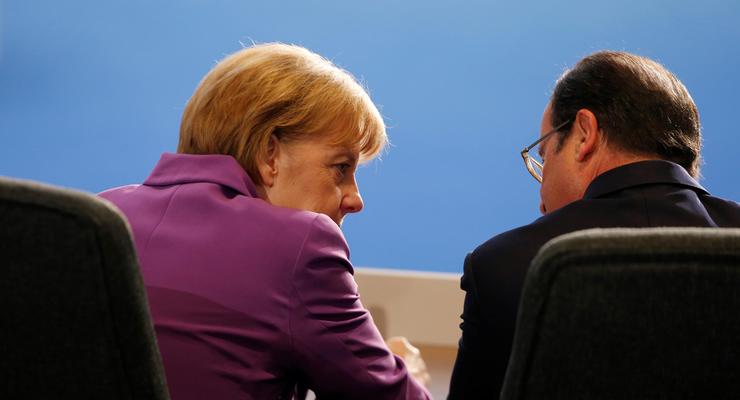 Меркель и Олланд обсудили перспективы разрешения конфликта в Донбассе