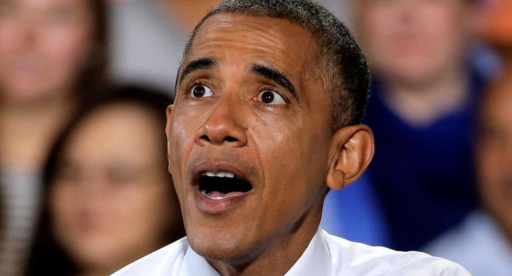 Пожал руку "лошади" и напугал детей: самые яркие фото Обамы за 2014 год