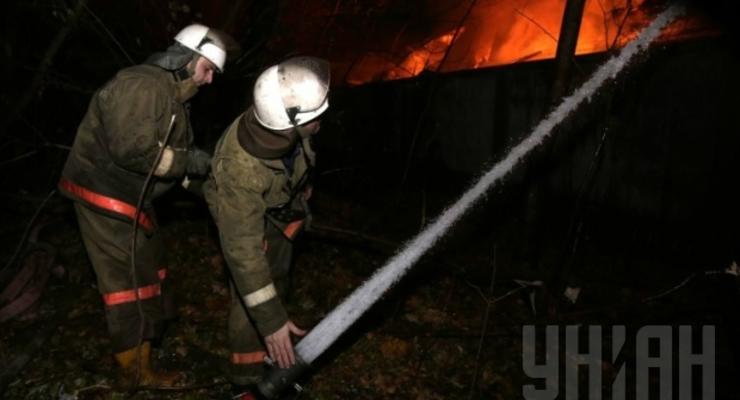 В Киеве сгорел гостинично-ресторанный комплекс