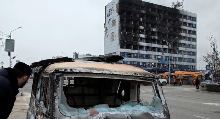 Дом печати в Грозном, пострадавший от терактов, почти восстановили