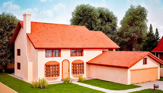 В Подмосковье построят точную копию дома Симпсонов