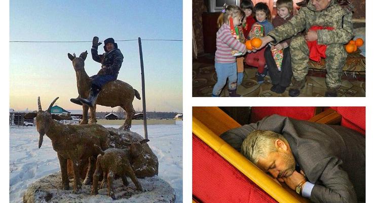 День в фото: Спящие депутаты, козы из навоза и "Дед Москаль"