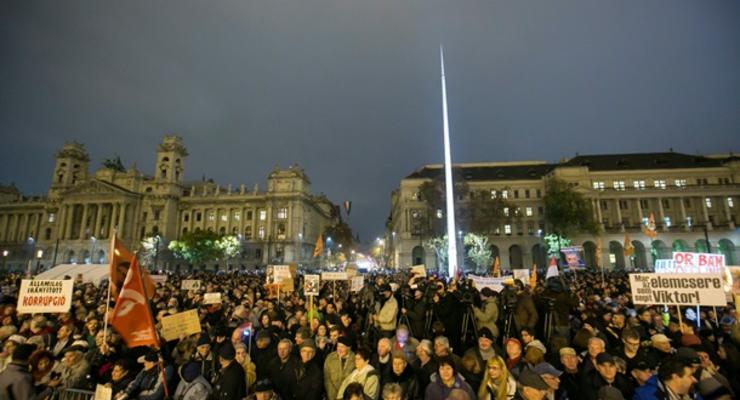 В Венгрии прошла антиправительственная демонстрация
