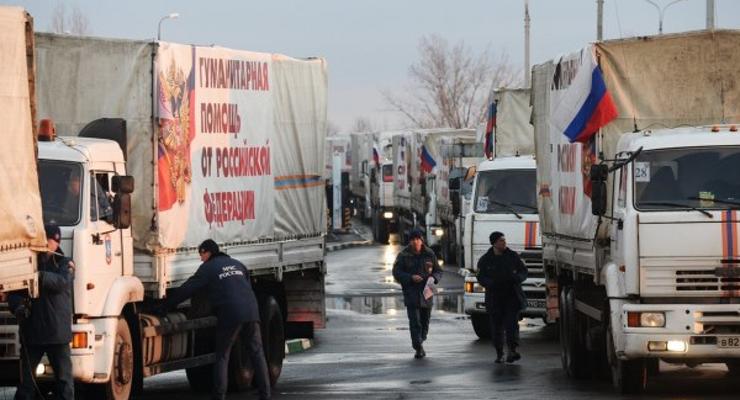 Колонна с гумпомощью для Донбасса выехала из Подмосковья