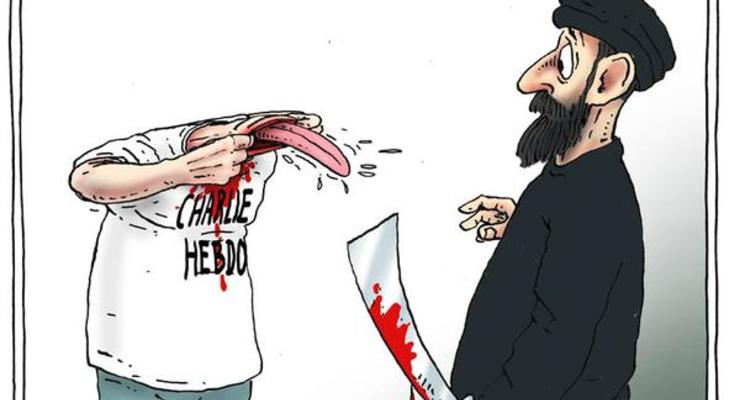 Карикатуристы всего мира делают рисунки в поддержку Charlie Hebdo