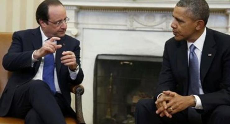 Обама и Олланд высказались за сохранение санкций в отношении России