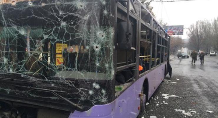 Прокуратура назвала обстрел троллейбуса в Донецке терактом