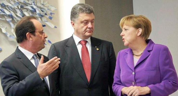 Порошенко проводит встречу с Меркель и Олландом