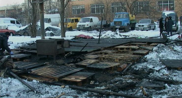 В киевском пункте обогрева сгорел человек