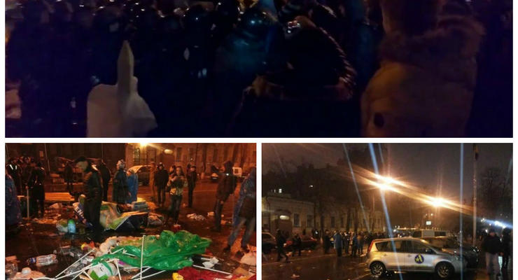 Милиция бульдозерами снесла палатку Финансового Майдана - СМИ