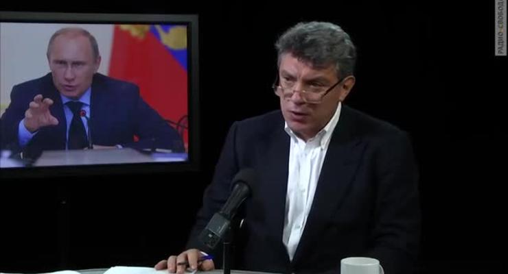 Опубликовано видео последнего интервью Немцова