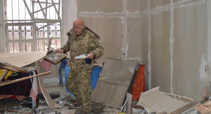За время обстрелов боевиками Луганщины повреждены восемь церквей