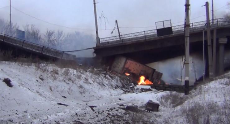 В результате боев на Донбассе разрушено 35 мостов