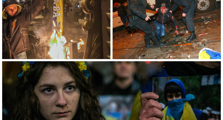 На Майдане помянули первого погибшего в конфликте на Донбассе