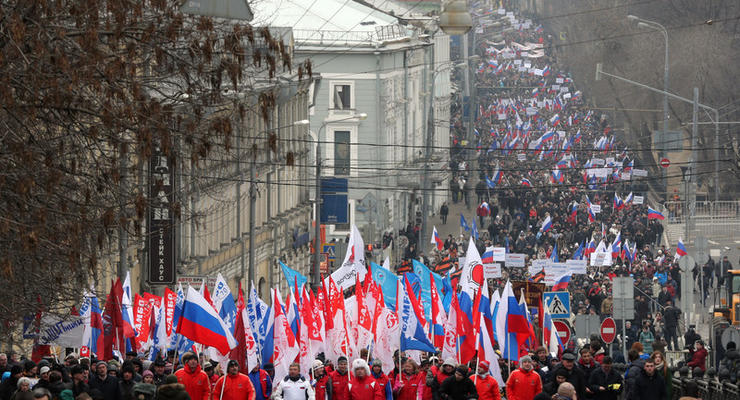 В Москве бюджетников сгоняют на митинг к годовщине аннексии Крыма
