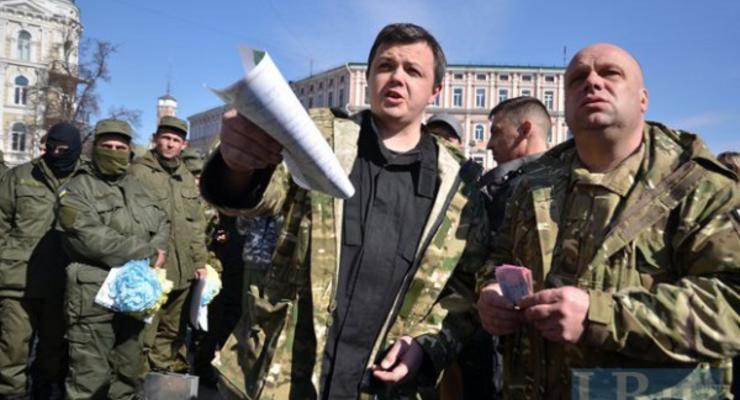 Коханивский и Семенченко проводили бойцов "Донбасса" и "ОУНа" на фронт