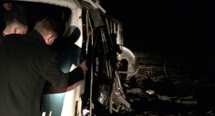 В МВД опубликовали список пострадавших при подрыве автобуса на мине под Горловкой