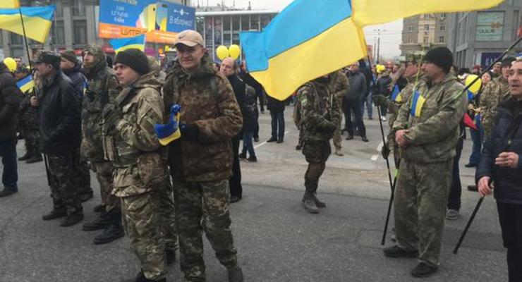 Как в Днепропетровске проходит митинг "Днепр за Украину"
