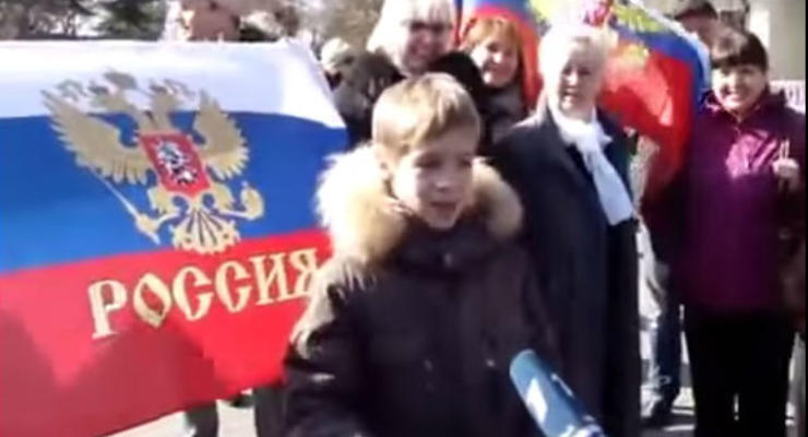 "Этот момент меня пробудил": мальчик благодарит Путина за аннексию Крыма