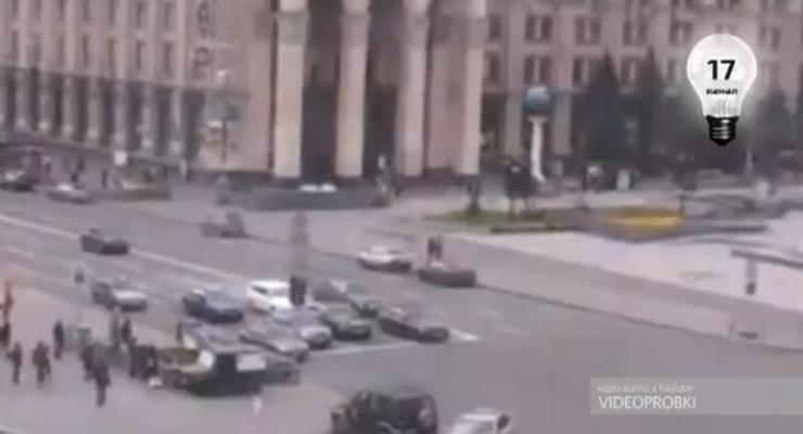 ДТП с участием сына Порошенко: появилось видео уличной камеры