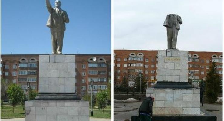 В Оренбургской области неизвестные отбили голову Ленину
