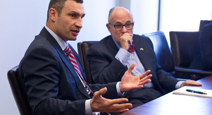 Виталий Кличко обсудил борьбу с коррупцией с экс-мэром Нью-Йорка