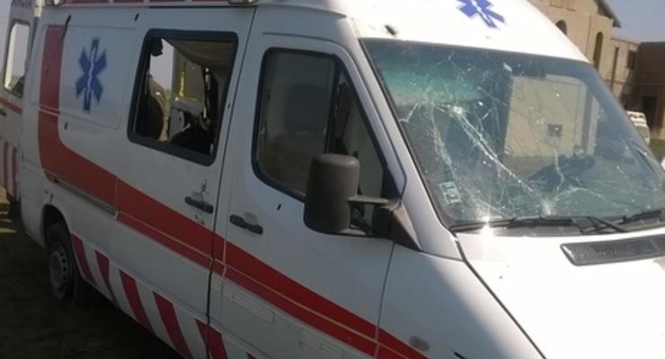 Террористы расстреляли под Широкино машину скорой помощи