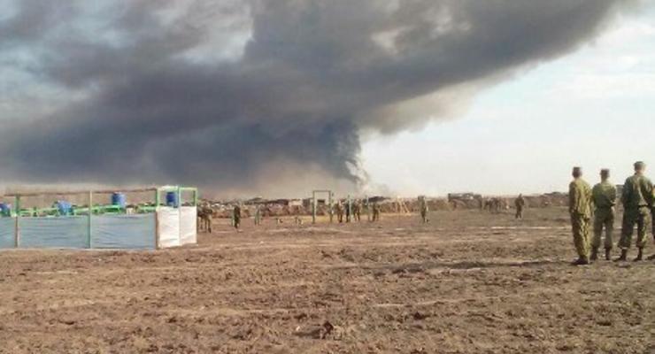 Появились фото и видео взрыва на ростовском полигоне