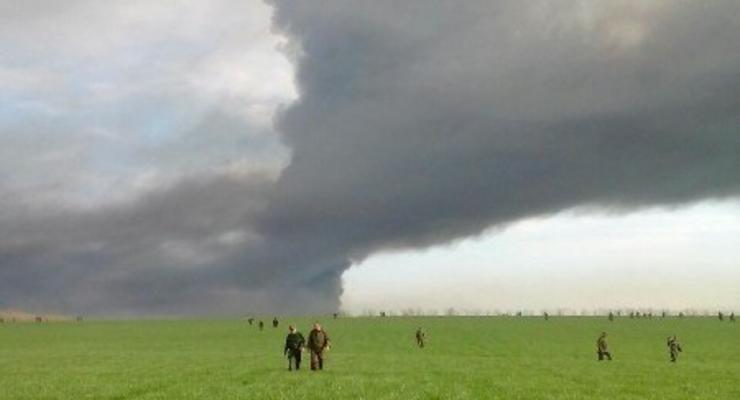 Пожар на полигоне под Ростовом потушили