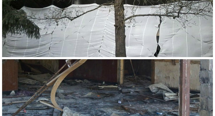 На Львовщине сожженный военный комплекс замаскировали перед приездом Порошенко - СМИ