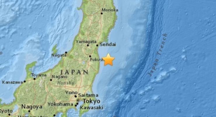 Японскую префектуру Фукусима всколыхнуло землетрясение