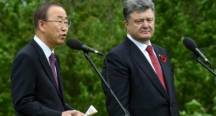 Пан Ги Мун: ООН солидарна с Украиной в борьбе за территориальную целостность