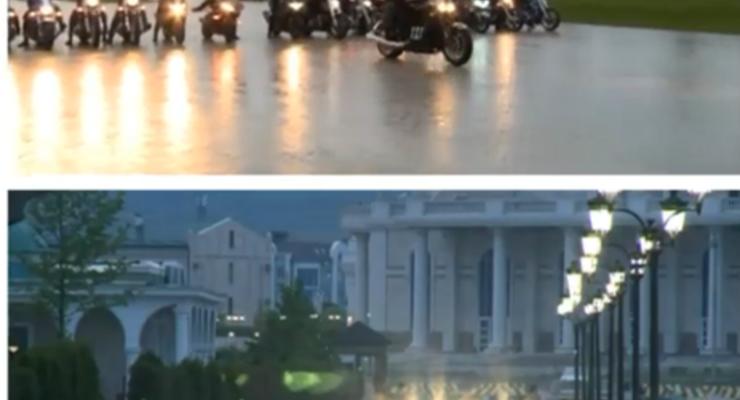 Кадыров подарил 16 мотоциклов чеченским "Ночным волкам"